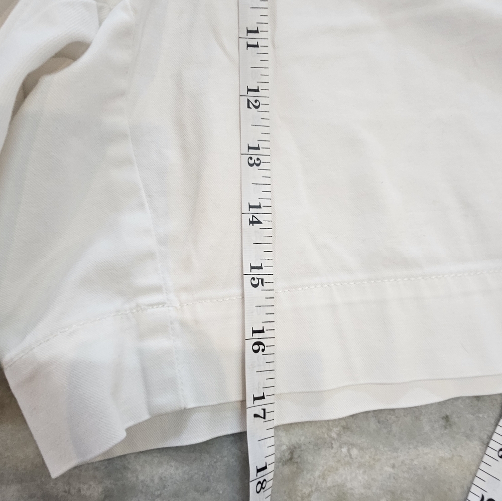 “Talbots White Stretch Cotton Shorts Women’s Size 10 Classic Fit” - Picture 7 of 9